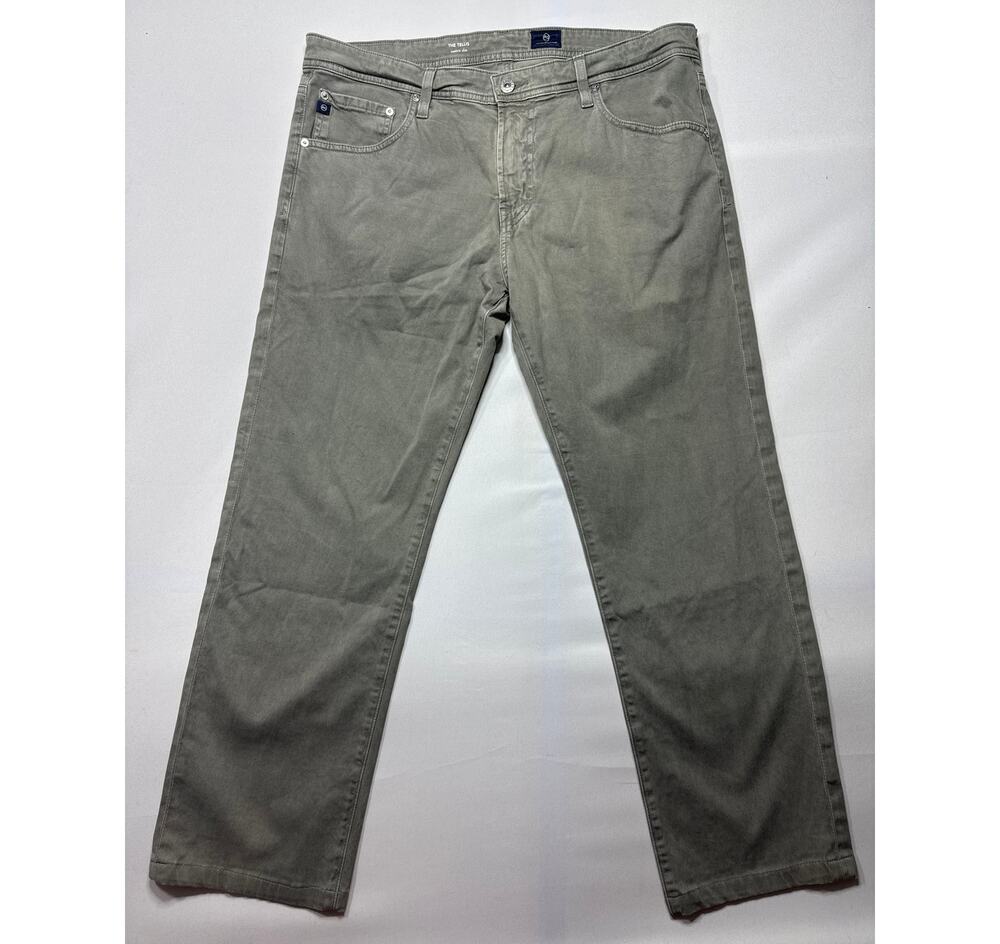 Adriano Goldschmied Men's The Tellis Modern Slim Green‎ Pants - 36x34 (37x27.5)